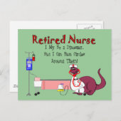 引退看護師へのプレゼント ポストカード (正面/裏面)