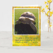 引退聖書の聖句カード カード (黄色い花)