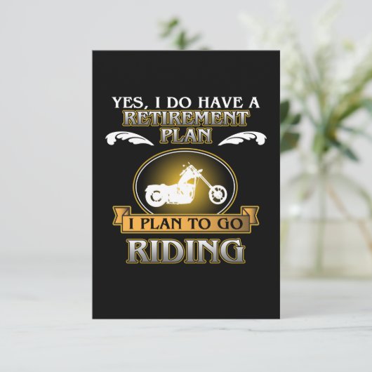 引退計画乗用バイクバイクもしくは自転車に乗る人愛好家 出欠カード (スタンド正面)