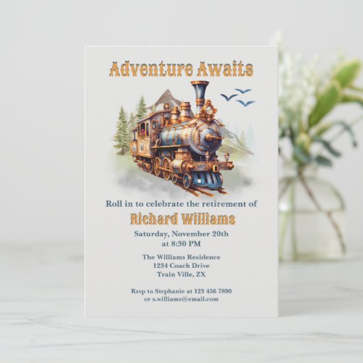 引退転がヴィンテージ列車の山々へ 招待状 (スタンド正面)