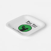 引退退職したを目指すゴルフ選手 ペーパープレート (傾斜あり)