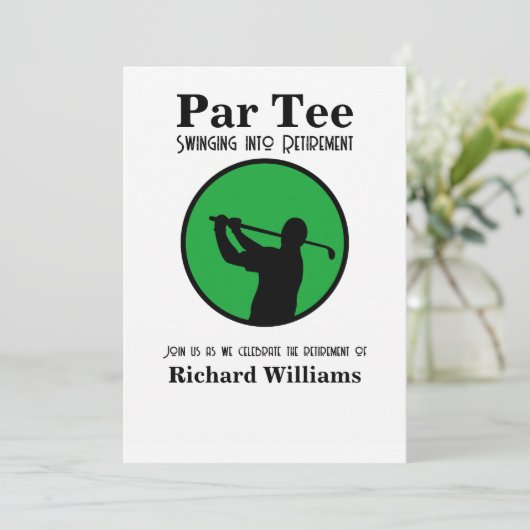 引退退職したを目指すゴルフ選手 招待状 (スタンド正面)
