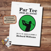 引退退職したを目指すゴルフ選手 招待状