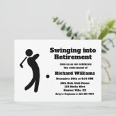 引退退職した金に揺れるゴルフプレーヤー 招待状 (スタンド正面)
