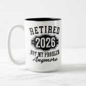 引退退職した2026もはや問題ではない ツートーンマグカップ (左)