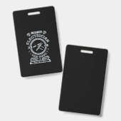 引退電気技師 面白い電気技師の服 バッジ (正面＆裏面)