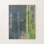 引退魚釣りの池自然のアップロードPHOTO ジグソーパズル (縦)