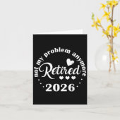 引退2026私のおもしろい問題はもう引退 カード (黄色い花)