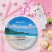 引退…きれい。 ペーパープレート (パーティー)