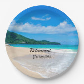 引退…きれい。 ペーパープレート (正面)