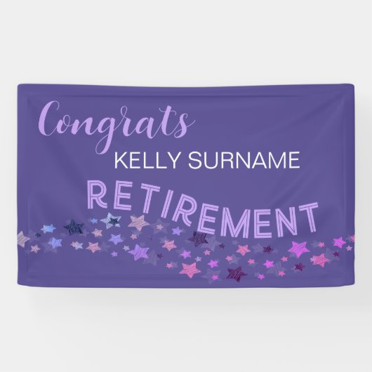 引退！カスタムおめでとうバナー 横断幕 (横)