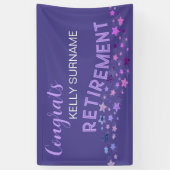 引退！カスタムおめでとうバナー 横断幕 (縦)