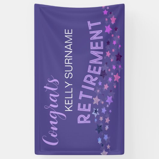 引退！カスタムおめでとうバナー 横断幕 (縦)