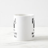 引退 カスタム 年月 勤続一生 コーヒーマグカップ (中央)