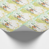 引退：大きな長いコーヒー休憩 ラッピングペーパー (角)