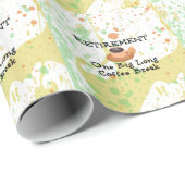 引退：大きな長いコーヒー休憩 ラッピングペーパー (ロールコーナー)