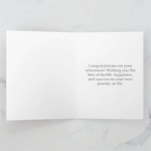 引退、次の冒険が待っています カード (内部)