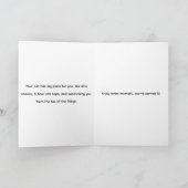 引退、犬、猫、ペットおめでとうございます カード (内部)