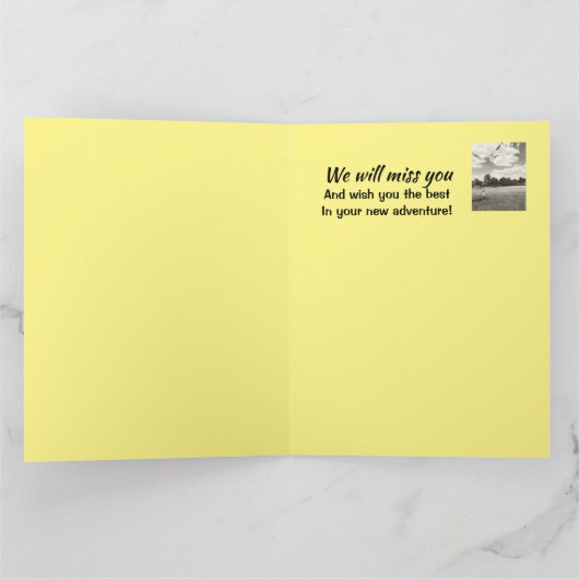 引退！私たち最高の全員からの大きな願い カード (内部)