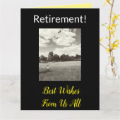 引退!私たち最高の全員からの大きな願い カード (黄色い花)