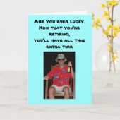 引退 – 運が良かったか。今はあなたは... カード (黄色い花)