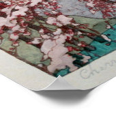 弘前城の桜, Cherry blossoms in Hirosaki castle, Yoshida ポスター (角)