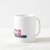 弛みの映画館の印のマグ コーヒーマグカップ (正面右)