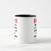 弟おもしろいのマグ、兄弟への贈り物 マグカップ (中央)