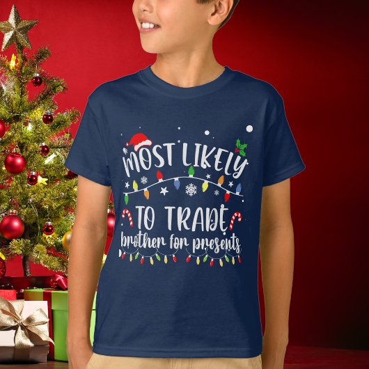 弟おもしろいをプレゼントで取引する可能性が最も高い Tシャツ