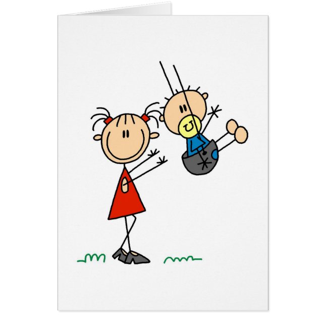 弟のカードおよびステッカーとの大きいSis (正面)