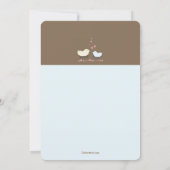 弟の写真の誕生の発表 案内状 (裏面)