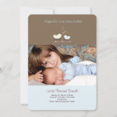 弟の写真の誕生の発表 案内状 (正面)