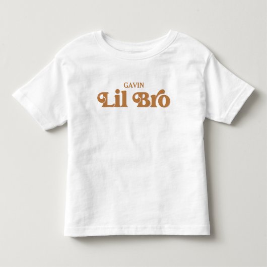 弟の妊娠パーソナライズされた明かす男の子 トドラーTシャツ (正面)