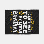 弟の小さなデザインを見るのを待つ#39&T フリースブランケット (正面(横))