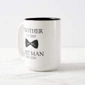 弟の結婚式で男の最高の贈り物 ツートーンマグカップ (正面左)
