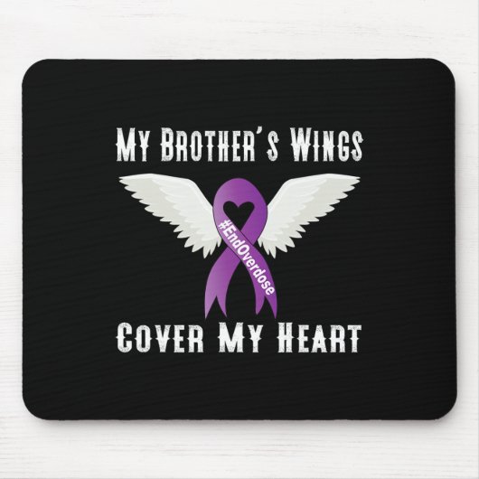 弟の翼が私のハートを覆う マウスパッド (正面)