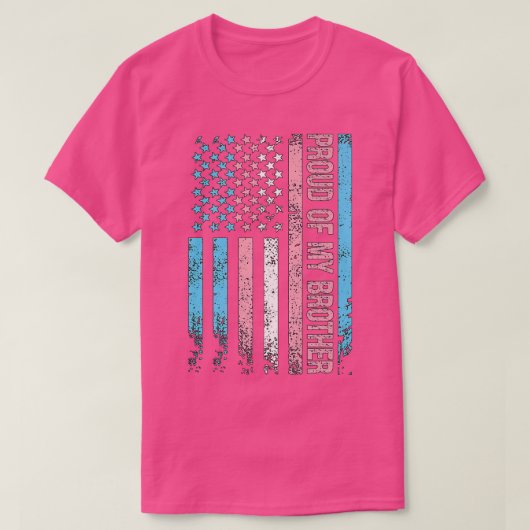 弟の誇りを持ったトランスLGBT LGBTQの Tシャツ (デザイン正面)