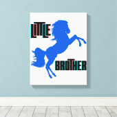 弟の馬の飼育 キャンバスプリント (インサイチュ (ウッドフロア))