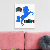 弟の馬の飼育 キャンバスプリント (インサイチュ (リビング))