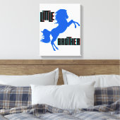 弟の馬の飼育 キャンバスプリント (インサイチュ (寝室))