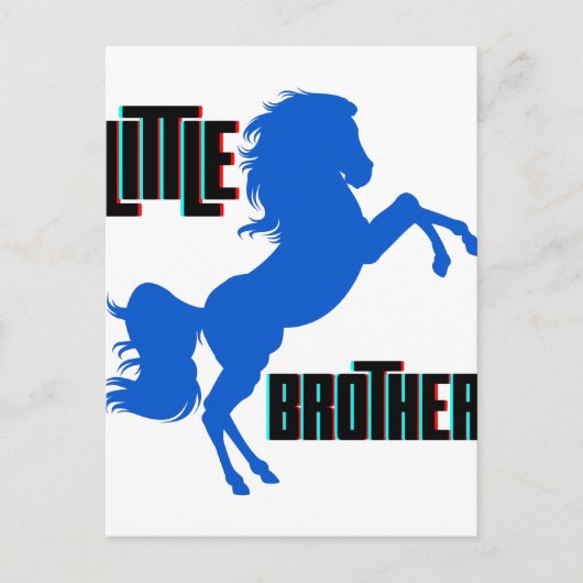 弟の馬の飼育 ポストカード (正面)