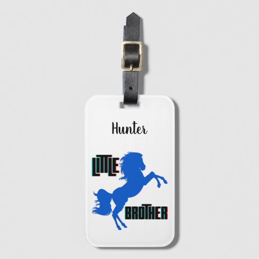 弟の馬の飼育 ラゲッジタグ (正面縦)