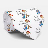 弟のTシャツおよびギフトを持つお兄さん ネクタイ (ロール)