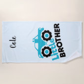 弟モンスタートラック ビーチタオル (正面)