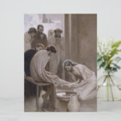 弟子たちの足を洗うイエス カード (スタンド正面)