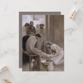 弟子たちの足を洗うイエス カード (正面/裏面インサイチュ)