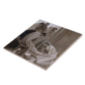 弟子たちの足を洗うイエス タイル (側面)