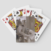 弟子たちの足を洗うイエス トランプ (裏面)