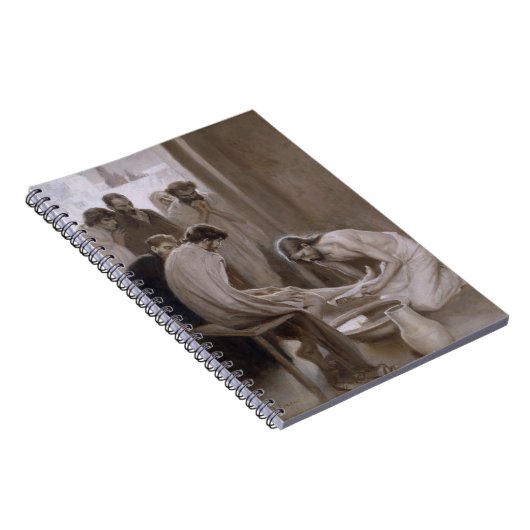 弟子たちの足を洗うイエス ノートブック (右側)