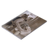 弟子たちの足を洗うイエス ノートブック (左側)